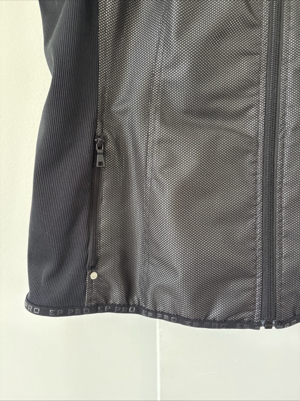 EP Pro Golf Vest Size XL Full Zip Mock Neck Sports Zip Pockets Black Active - Picture 8 of 16
